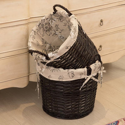 Panier à Linge en Osier Artisanal