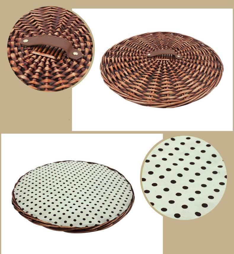 Panier à Linge en Osier avec Couvercle Nutty