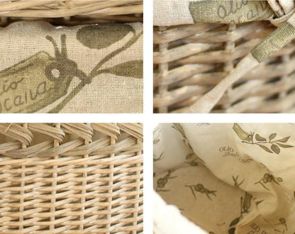 Panier à Linge en Osier avec Couvercle Oliva