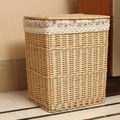 Panier à Linge en Osier Beige Folklore
