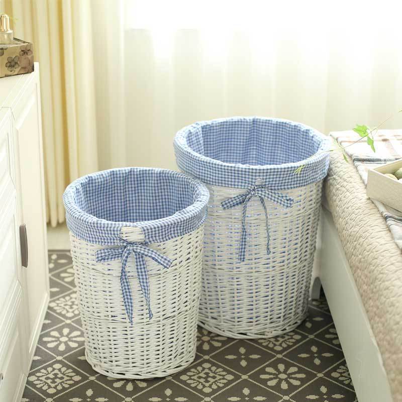 corbeille à linge osier sans couvercle