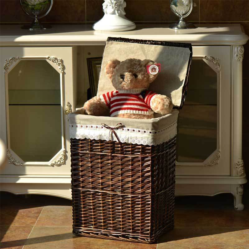 Panier à Linge en Osier Design Versailles