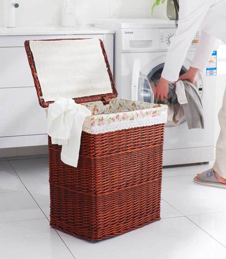 Panier à Linge en Osier Grand Modèle Flora
