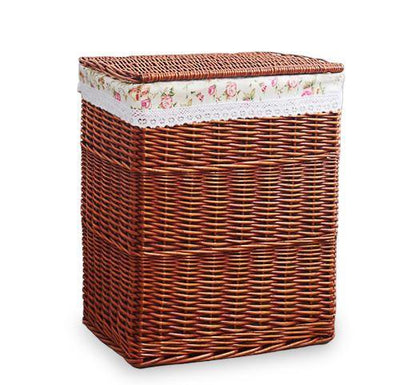 panier a linge en osier grand modele