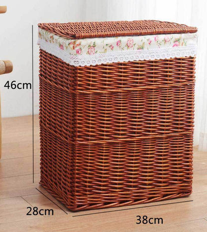 panier grand modèle linge en osier 