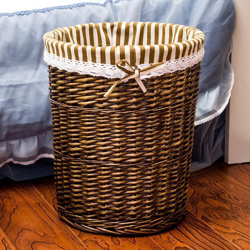 bac de linge tressé osier
