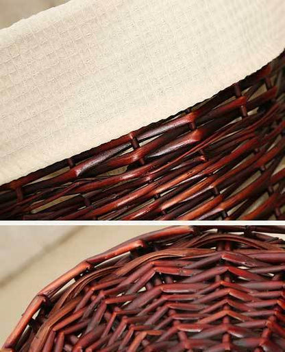 Panier à Linge en Osier Tressé Moreno