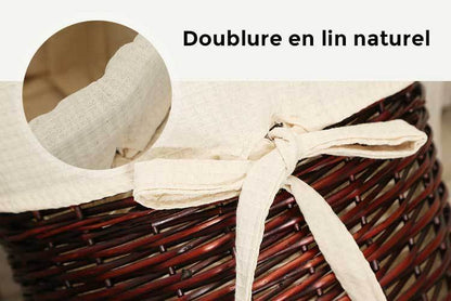 Panier à Linge en Osier Tressé Moreno