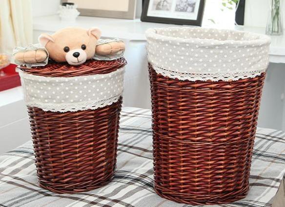 Panier à Linge en Rotin avec Couvercle Winnie