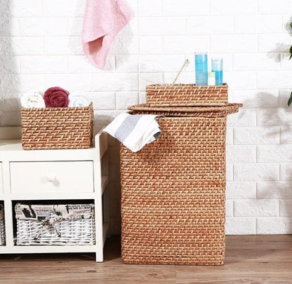 Panier à Linge en Rotin Tressé Hanoï