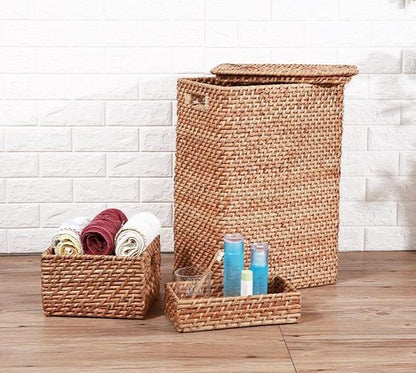 Panier à Linge en Rotin Tressé Hanoï
