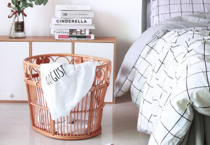 Panier à linge en Rotin Ovatio