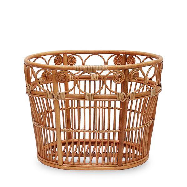 panier à linge rotin ovale
