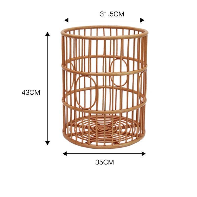 Panier à Linge en Rotin Rond Orbis