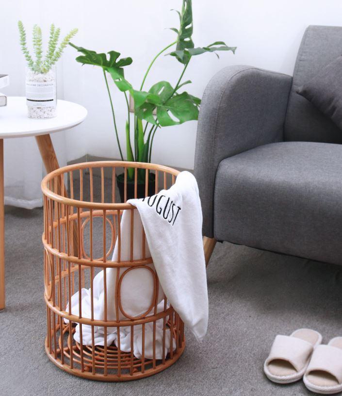 Panier à Linge en Rotin Rond Orbis