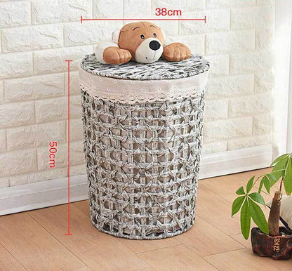 manne linge rotin gris