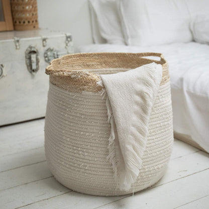 Panier à Linge en Rotin Souple et Chic