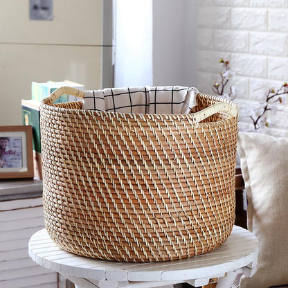 Panier à Linge en Rotin Vannerie Vietnamienne