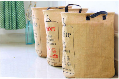 Panier à Linge en Tissu Jute Industrielle