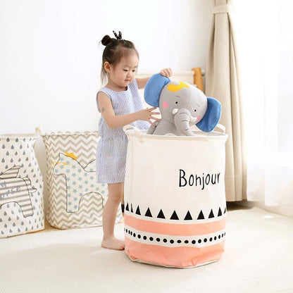 Panier à Linge Enfant Bonjour