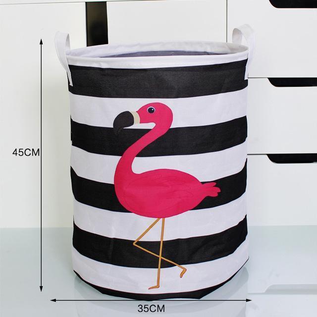 Panier à Linge Enfant Flamant Rose