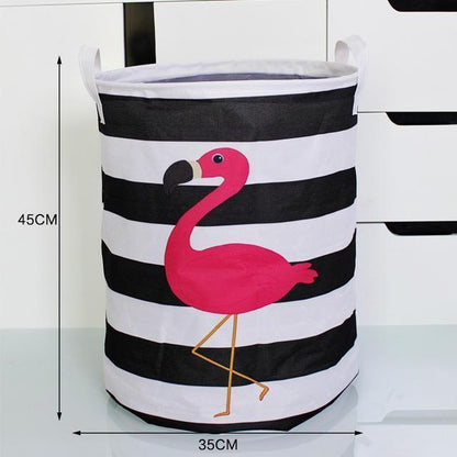Panier à Linge Enfant Flamant Rose