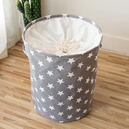 Panier à Linge Enfant Gris Étoilé