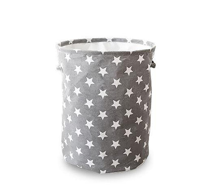 Panier à Linge Enfant Gris Étoilé