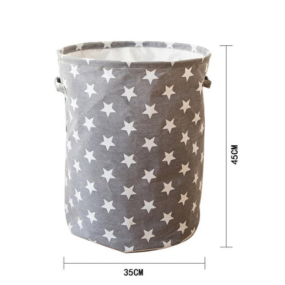 Panier à Linge Enfant Gris Étoilé