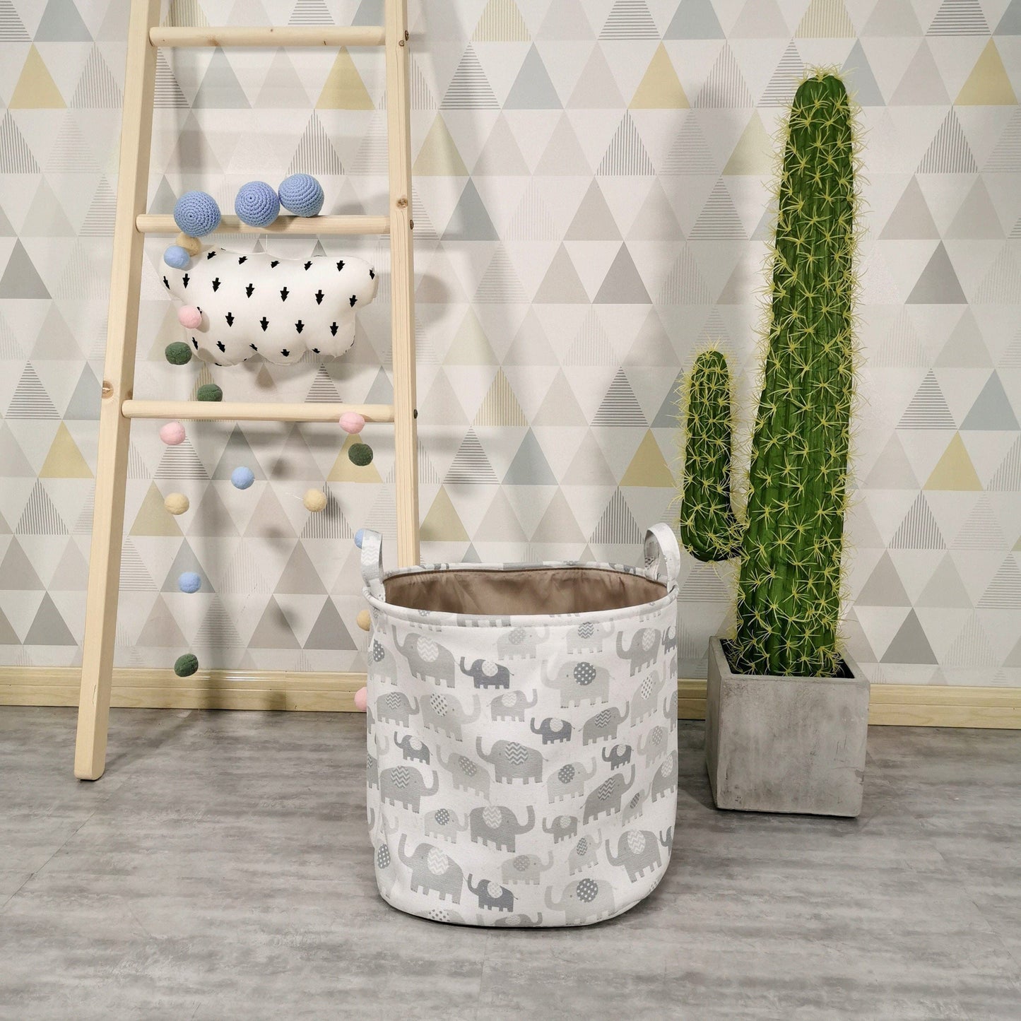 Panier à Linge Enfant  Motifs Éléphant