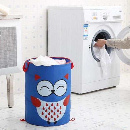 Panier à Linge Enfant Pliable Bleu Joker