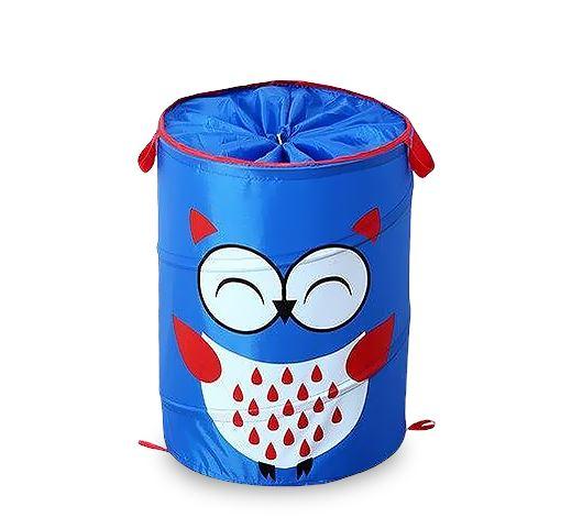 Panier à Linge Enfant Pliable Bleu Joker