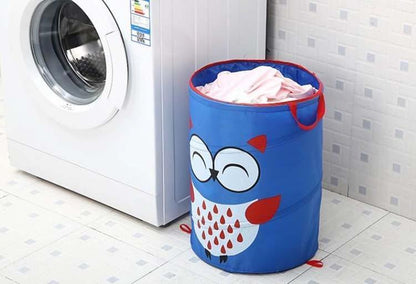 Panier à Linge Enfant Pliable Bleu Joker