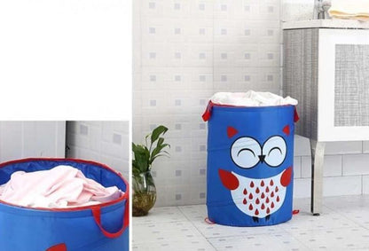 Panier à Linge Enfant Pliable Bleu Joker
