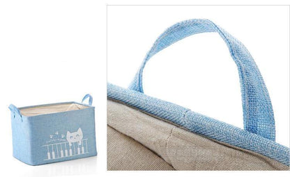 Panier à Linge Enfant Rangement en Tissu