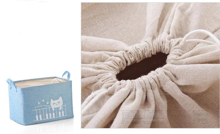 Panier à Linge Enfant Rangement en Tissu