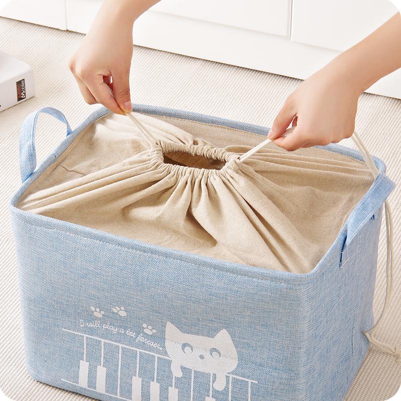 Panier à Linge Enfant Rangement en Tissu