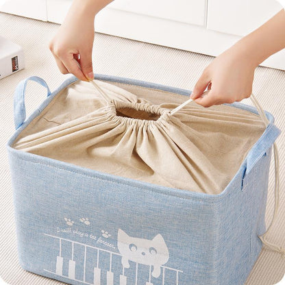 Panier à Linge Enfant Rangement en Tissu
