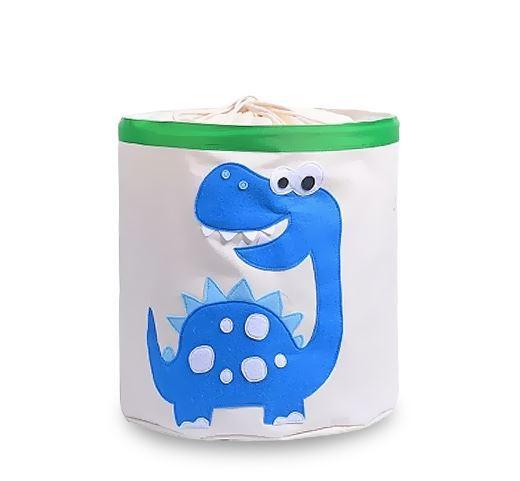 Panier à Linge Enfant Stégosaurus Bleu