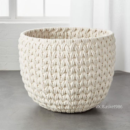 Panier à Linge Géant Design Tricoté Nexa