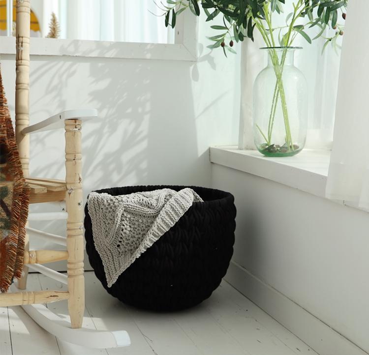 Panier à Linge Géant Design Tricoté Nexa