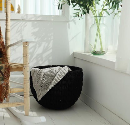 Panier à Linge Géant Design Tricoté Nexa