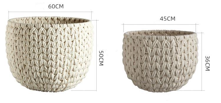Panier à Linge Géant Design Tricoté Nexa