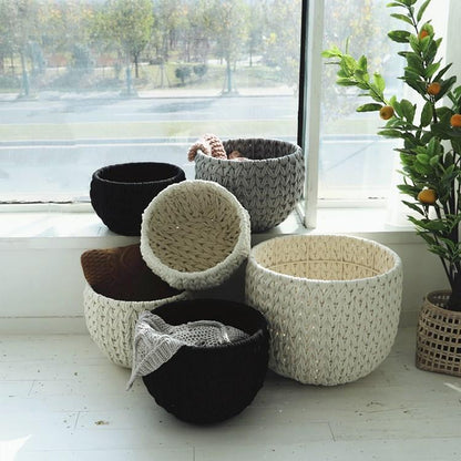 Panier à Linge Géant Design Tricoté Nexa
