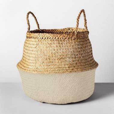 Panier à Linge Jonc de Mer Couleur Sable