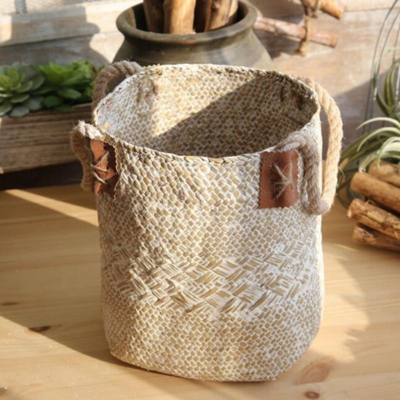 Panier à Linge Jonc de Mer Crème Tradition