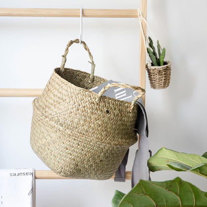 Panier à Linge Jonc de Mer Écologique
