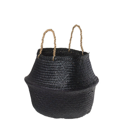 Panier à Linge Jonc de Mer Noir
