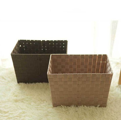 Panier à Linge Nylon Tressé Beige