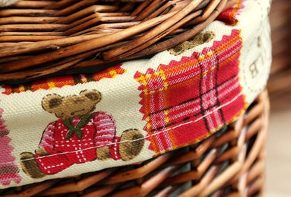 Panier à Linge Ovale en Osier Ted